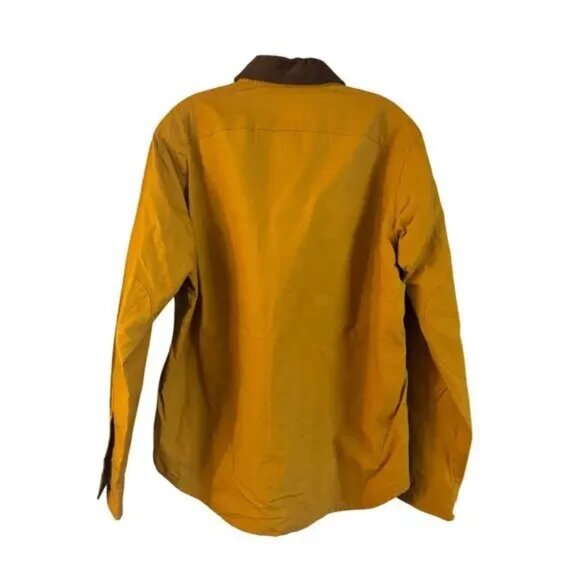 J.Crew British Millerain Mustard Brown Military Waxed Cotton Jacket Men’s Size M - Picture 5 of 8